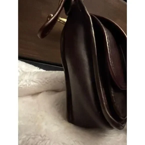 Coach Vintage Rambler Classic equestrian saddle bag Leather Mahogany - Picture 9 of 13